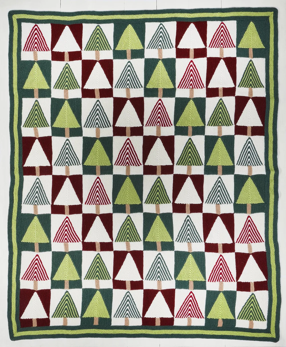 “Festive Forest” Blanket Knitting Pattern