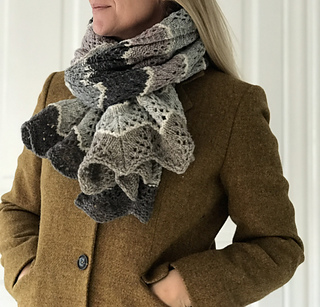 North Sea Striped Scarf Knitting Pattern