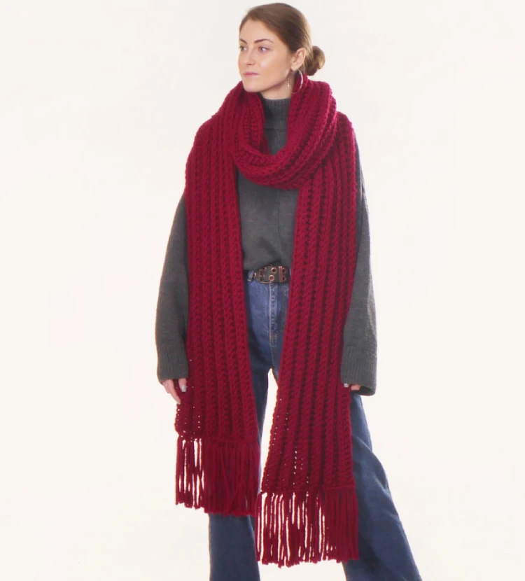 Tundra Chunky Scarf Knitting Pattern