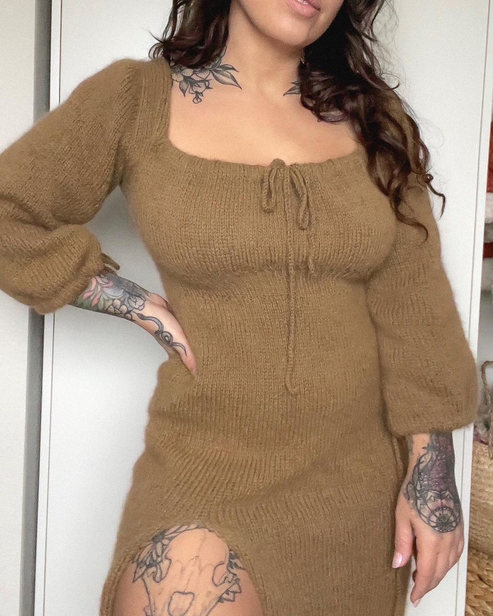 “Maid You Fall” Dress Knitting Pattern