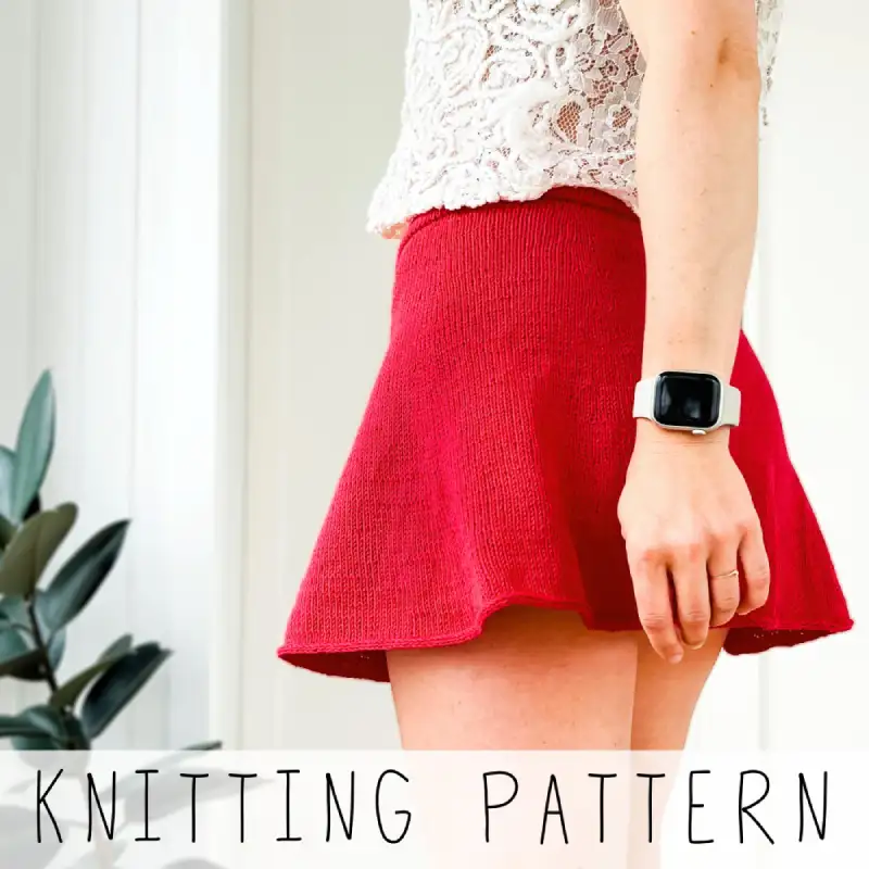 Vintage Mini Skirt Knitting Pattern